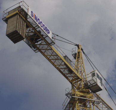 70m Boom Tower Crane Lift 16 tonnellate auto sollevamento