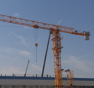 Siti di costruzione gru torre telescopica QTZ40 QTZ63 QTZ80 tipo di fondazione fissa