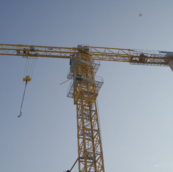 Siti di costruzione gru torre telescopica QTZ40 QTZ63 QTZ80 tipo di fondazione fissa