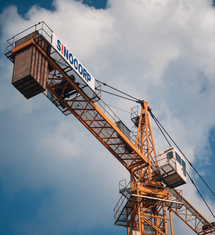 Sinocorp TZ5610-6 Hatkit 56 Meter Boom 60M Altezza Commerciale Martello Torre gru con CE