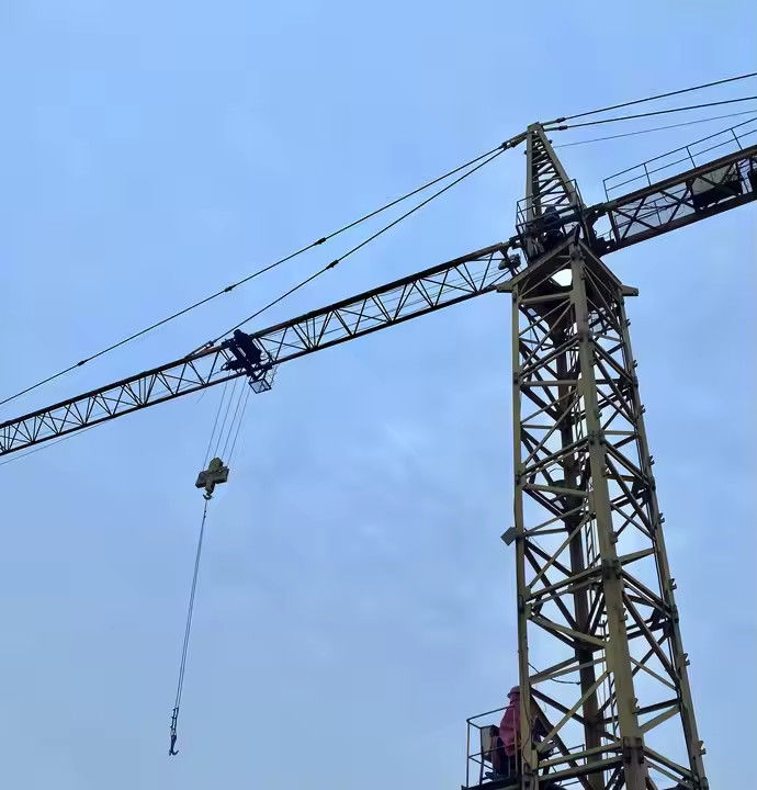 12 tonnellate 40m Jib Tower Crane Crane di arrampicata interna 15m 18m 25m 60m 70m